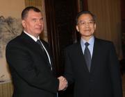 Igor Sechin e Wang Qishan 