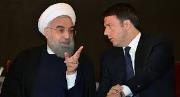 Hassan Rohani e Matteo Renzi