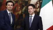 Davide Crippa col premier Giuseppe Conte