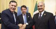 Serraj, Conte ed Haftar