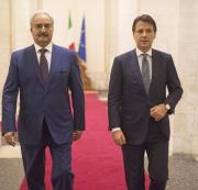 Khalifa Haftar e Giuseppe Conte