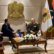 Luigi Di Maio e il generale Haftar