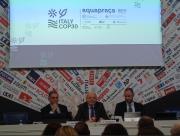 Un momento della conferenza stampa