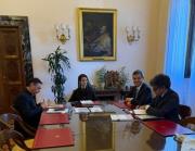 La firma dell'accordo