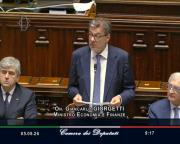 Il ministro Giorgetti