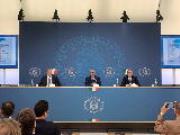 Un momento della conferenza stampa