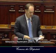 Ciriani durante il question time