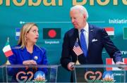 Meloni e Biden al lancio dell'iniziativa 