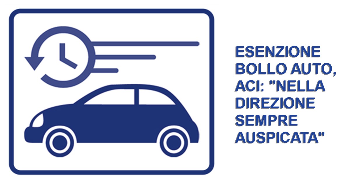 Esenzione bollo auto, Aci: "nella direzione sempre auspicata"