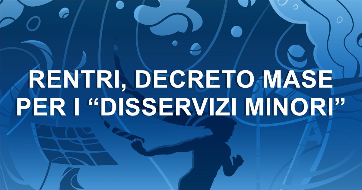 Rentri, decreto Mase per i “disservizi minori”