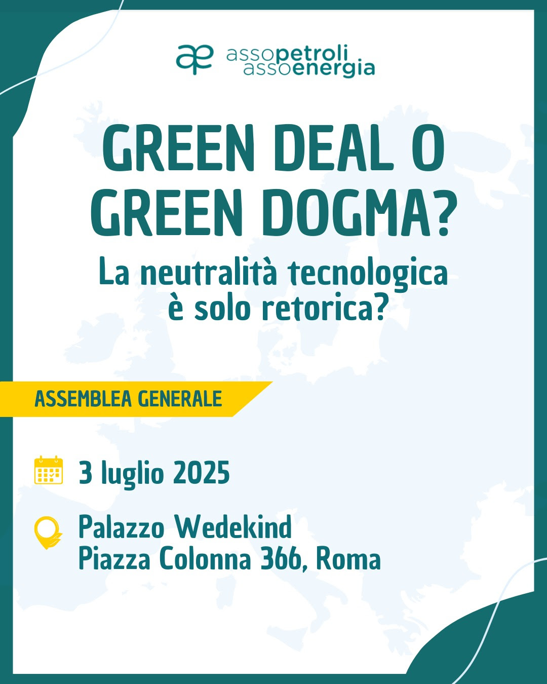 Assopetroli, assemblea il 3 luglio