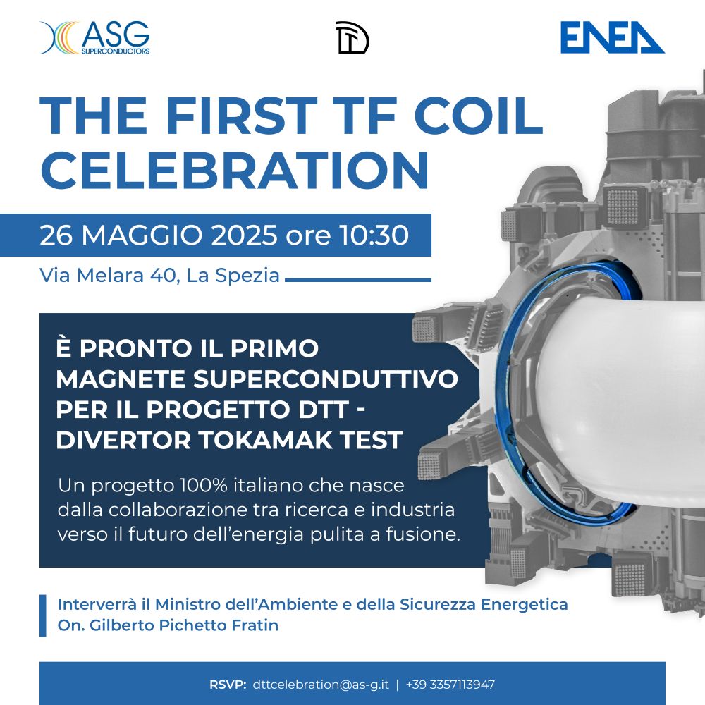 Fusione, Enea presenta il primo magnete per Dtt