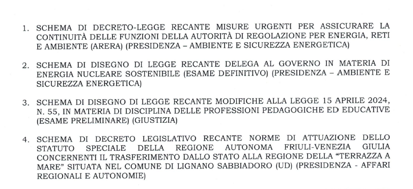 Arera, arriva la proroga