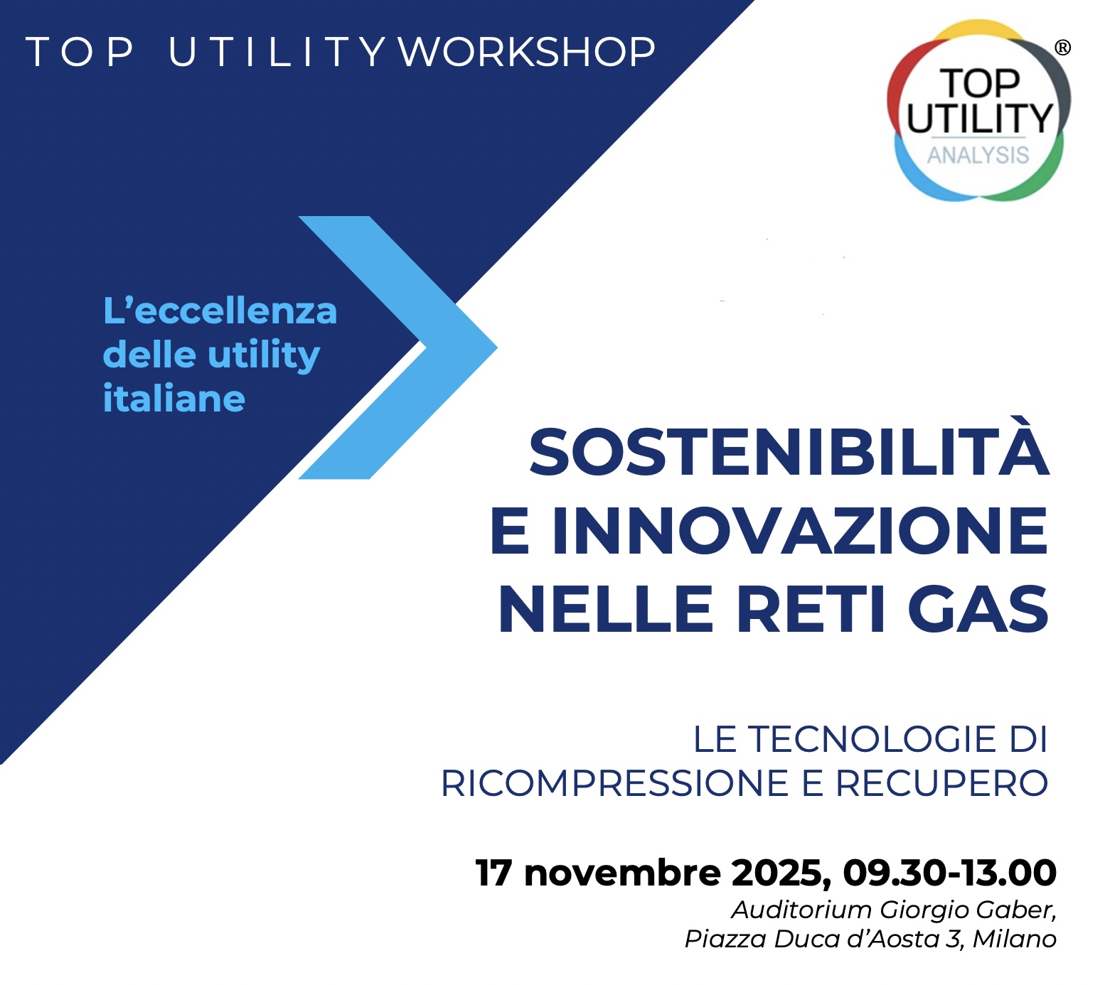 Sostenibilità e innovazione nelle reti gas, workshop di Top Utility