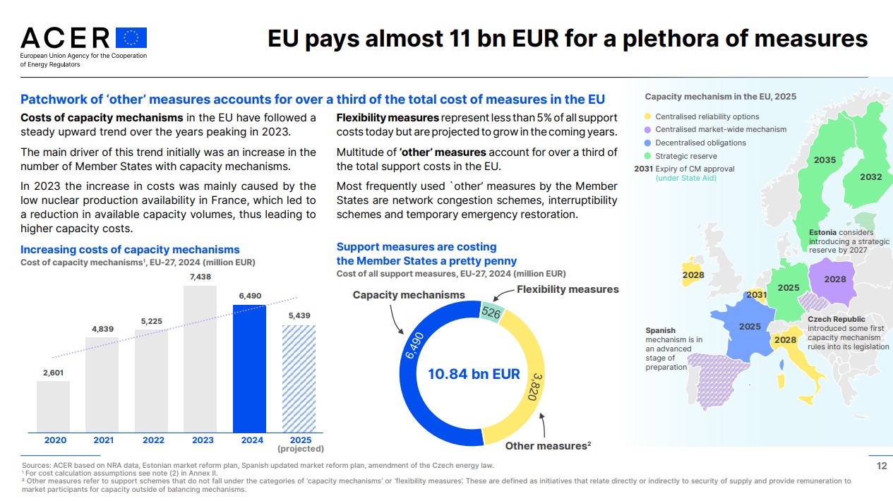 Elettricità, l'UE spende 11 mld € in misure non coordinate. Gas resterà "rete di sicurezza"